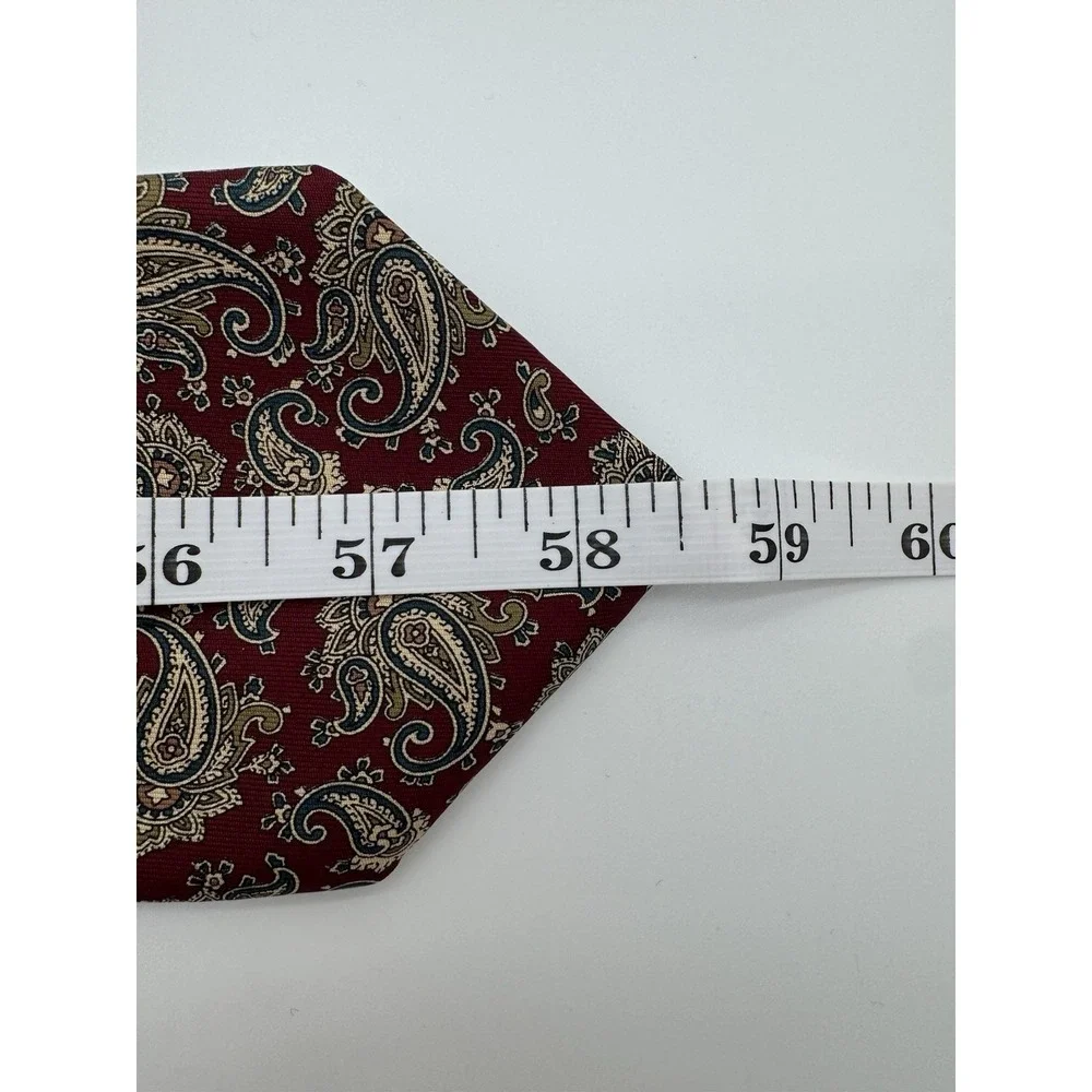 Liberty of London Paisley Silk Tie Red Blue Gold Classic Neck Tie‎ Made in USA